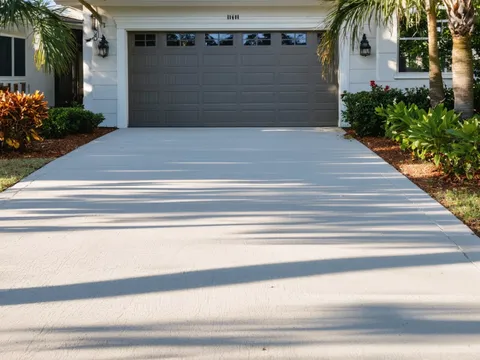 Finished 4000 PSI Structural Mix concrete slab at a Florida residential project